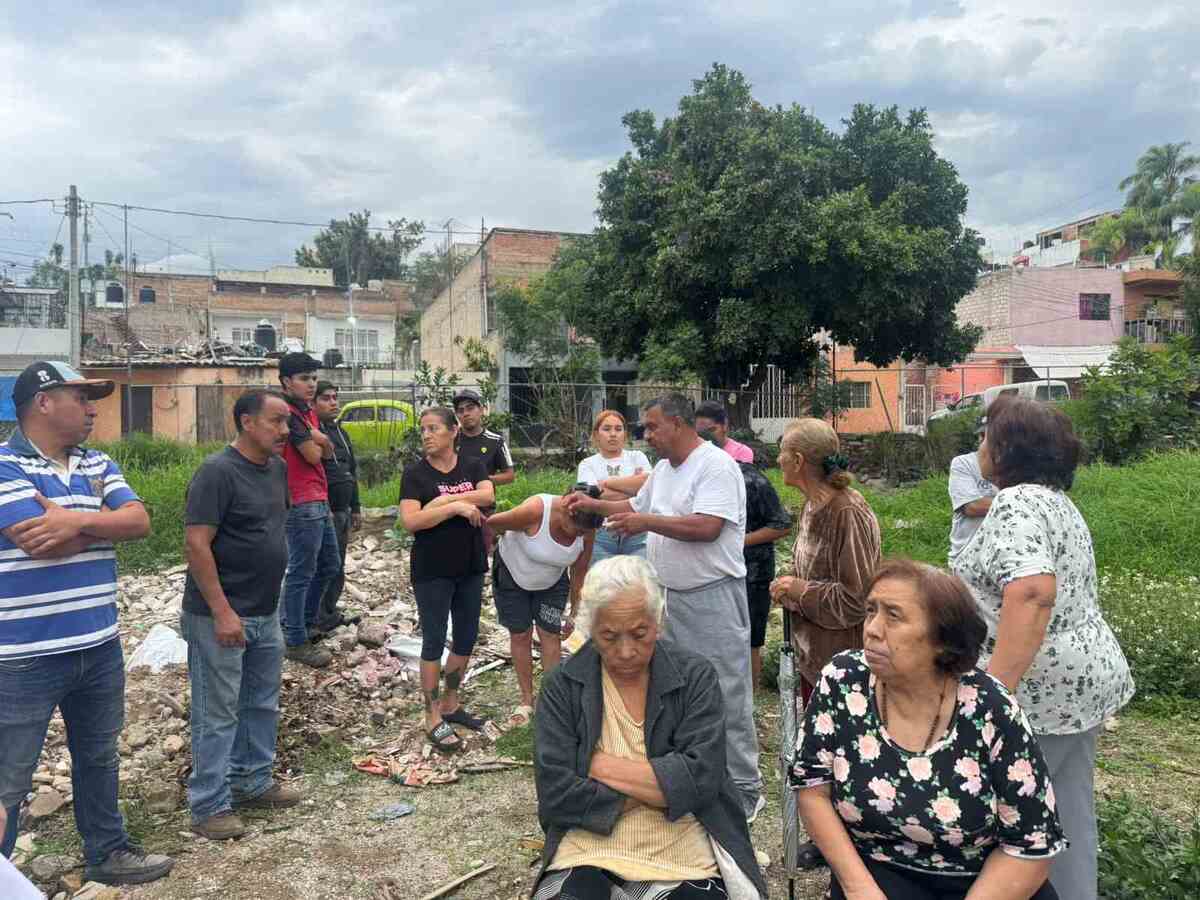 Una foto de los habitantes de la colonia La Martinica en Zapopan