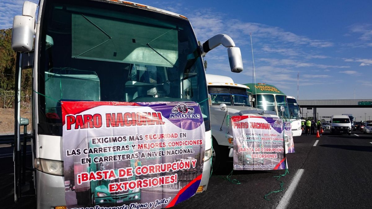 Marcha y bloqueos transportistas CdMx y Edomex