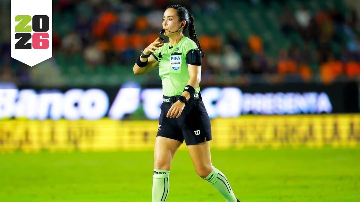 La árbitra mexicana, Katia Itzel García Mendoza, estará presente en la Copa Mundial de la FIFA 2026.