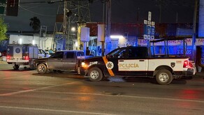 Movilización afuera de bar en Guadalupe.