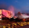 Accidente de tráileres en carretera Monterrey-Laredo.
