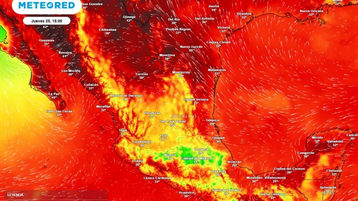 Estados como Chihuahua, Coahuila y Sonora registran los valores más altos de la jornada debido al posicionamiento del anticiclón veraniego.
