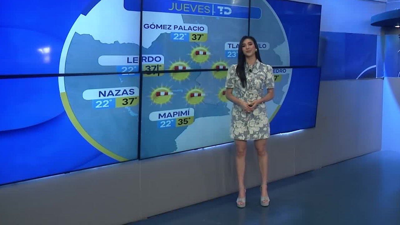 Fanny Ramírez nos da el pronóstico del tiempo en Laguna para este jueves 25 de junio 2026.