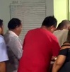 Hombres llevados a prisión en Veracruz.