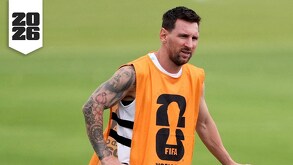Lionel Messi entrenando con Argentina para enfrentar a Jordania en la jornada 3 de la Fase de Grupos en el Mundial 2026.