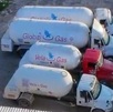 pipas de gas en un predio