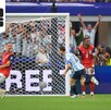 Lionel Messi anotando gol ante Austria en el segundo partido de Argentina en el Mundial 2026.
