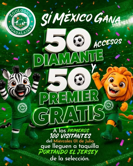 Una imagen de la promoción del Zoológico Guadalajara por el Mundial 2026