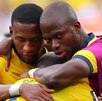 Enner Valencia festejando el pase a 16vos de Final por parte de Ecuador en la Copa del Mundo 2026.