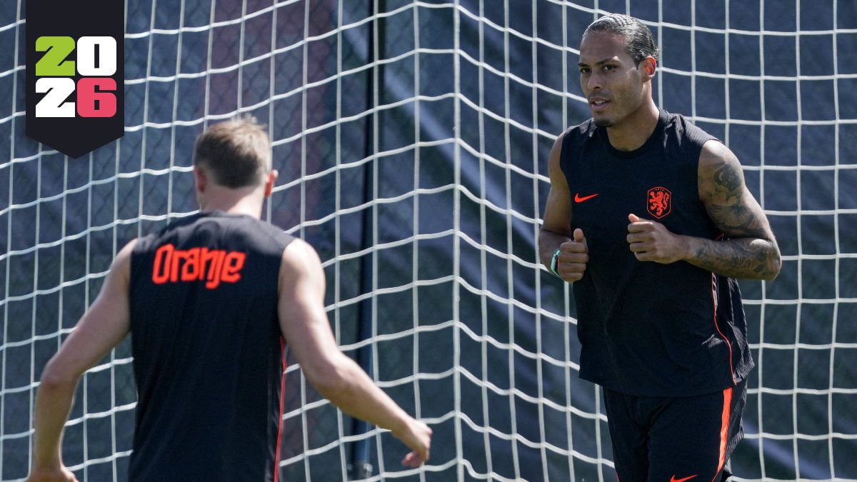 Virgil van Dijk, capitán de la selección de Países Bajos entrenando junto a sus compañeros previo a enfrentar a Marruecos en el Mundial 2026.