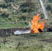 Explota una pipa en la carretera Texcoco-Calpulalpan;