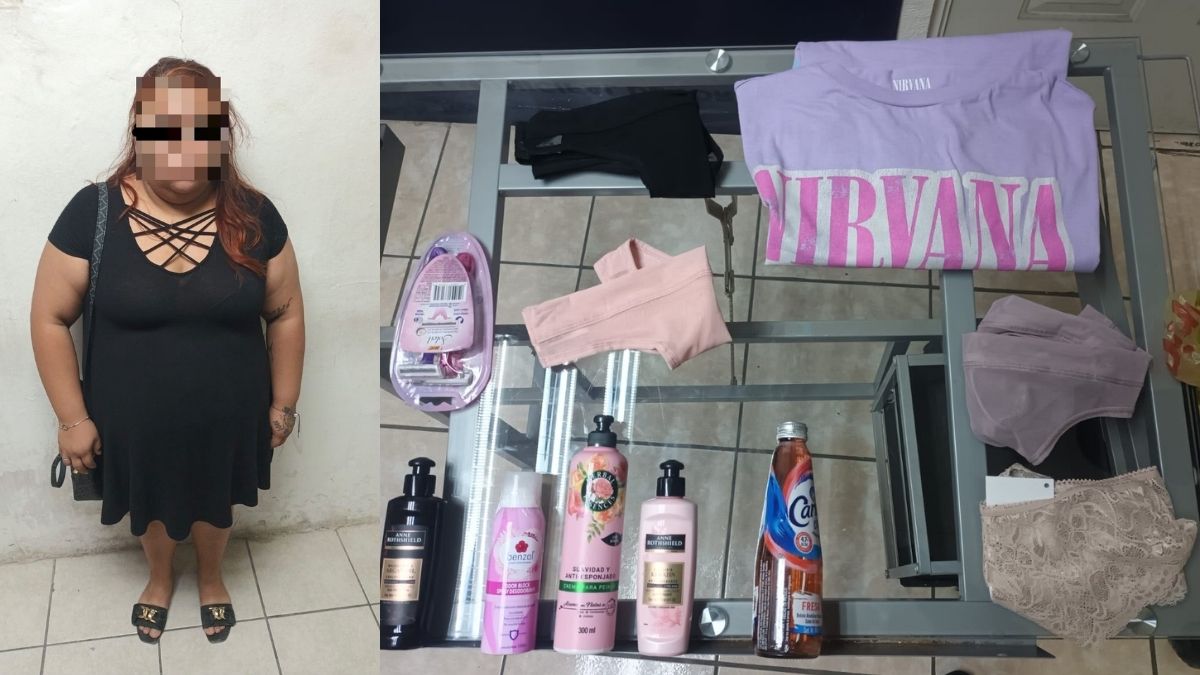 Mujer detenida por tratar de robar tienda