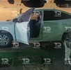 Auto baleado en calles de Petlalcingo, Puebla.