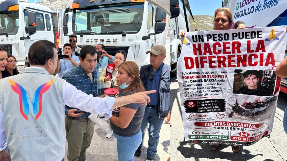 Esteban Villegas y la madre del joven