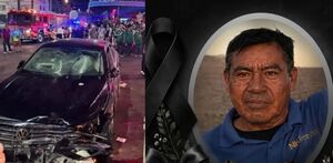 Arellano Acevedo en fotografía y momento de la tragedia.