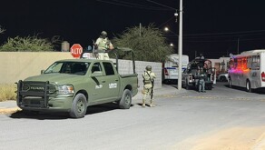 Elementos del Ejército en García.