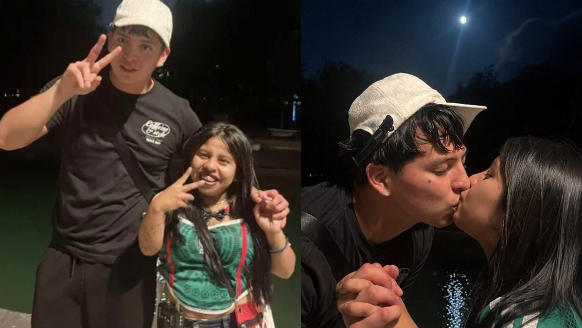 Lupita TikTok y su novio.