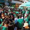 El FIFA Fan Fest Monterrey alcanzó su capacidad máxima para  el partido de México vs Ecuador, por lo que se implementaron medidas de seguridad y movilidad.