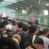Usuarios del Metro en Monterrey.