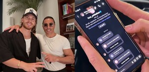 Aldo de Nigris y el chef Salt Bae en restaurante.