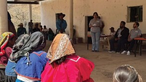 Consulta indígena en Bolaños: IEPC Jalisco en platica con indígenas.