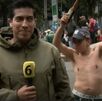 Ángel Carrillo y reportero.