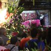 una imagen de un cristo en una urna conocido como el señor de las maravillas en puebla