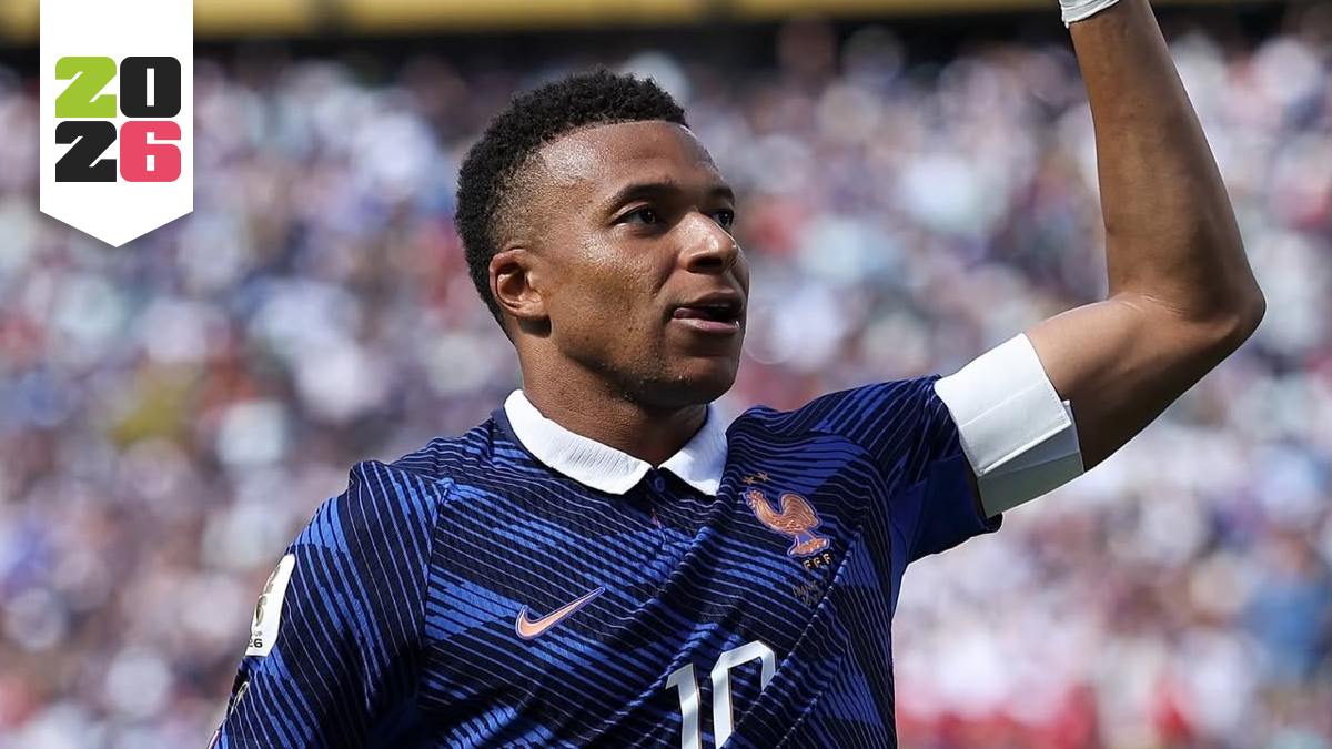 Fotografía de Mbappé en la cancha