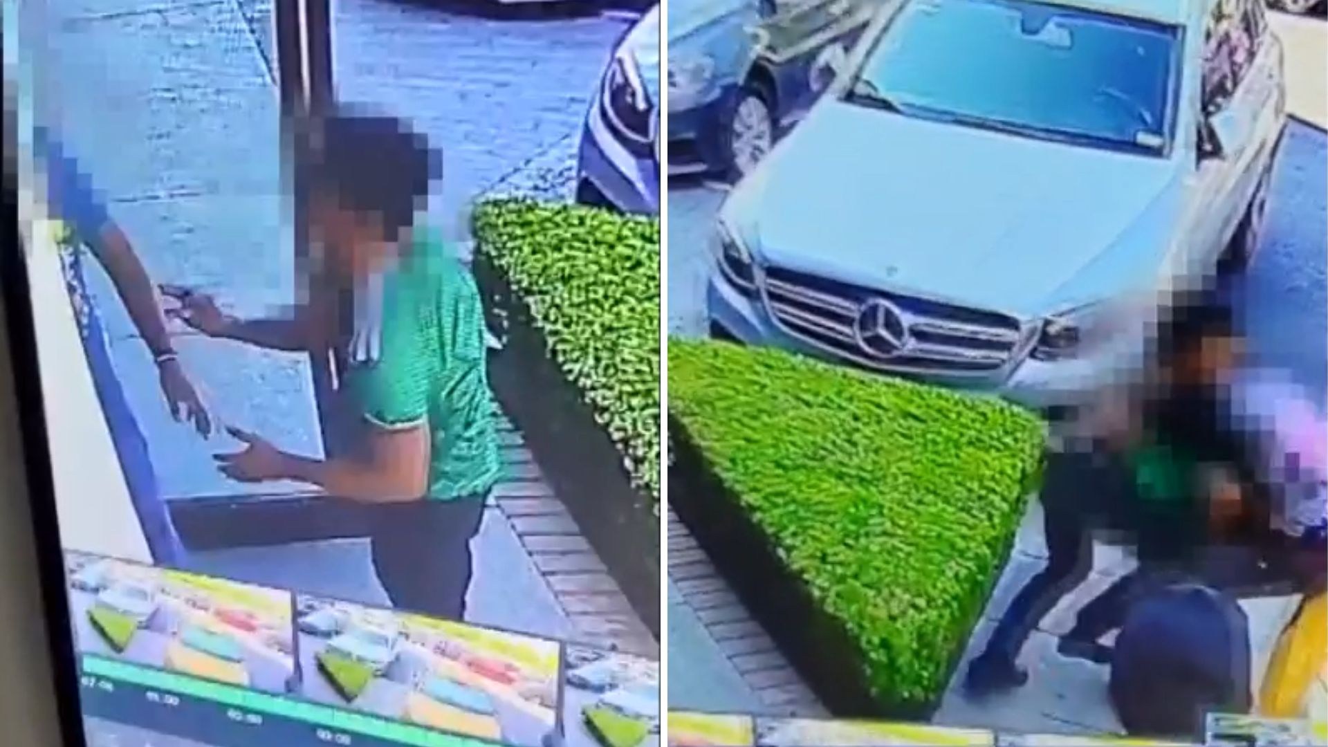 Un impactante video de seguridad muestra la brutal agresión a un cliente y los destrozos provocados por un sujeto en un restaurante de Monterrey.