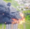 incendio en una autopista