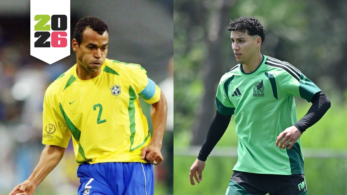 Cafú junto a Jorge Sánchez jugando respectivamente sus partidos.