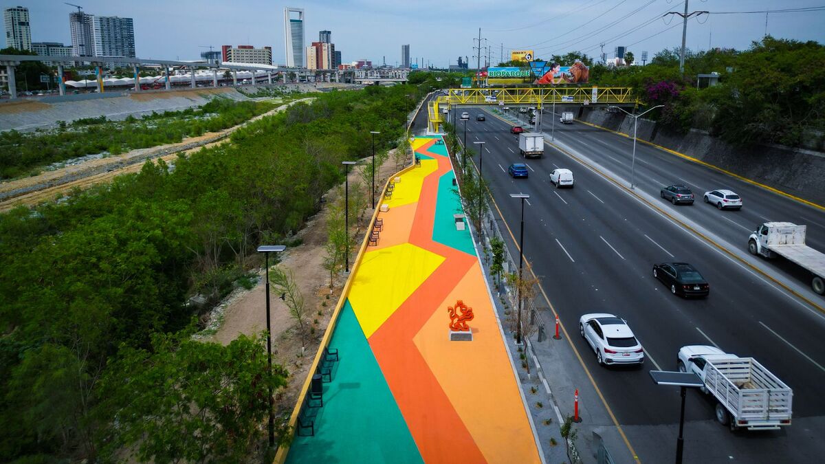 parque lineal nuevo por el gobierno de Nuevo León