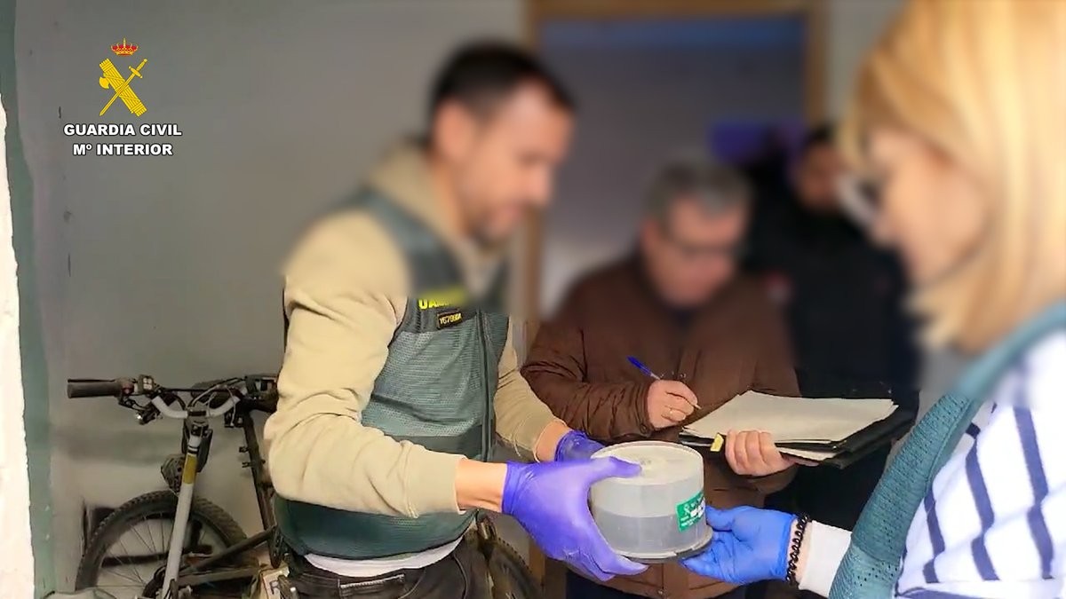 Una imagen de la investigación que realizó la Guardia Civil de Alicante, España