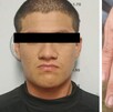 Mano tatuada y rostro de un hombre detenido en Veracruz.