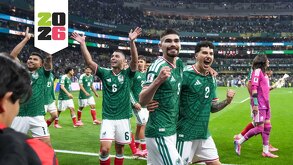 Jugadores de México celebrando el pase a Octavos de Final en el Mundial 2026.