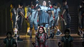 Jaime Camil y Lara Campos en Matilda el Musical