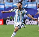 Lionel Messi festejando el 1-0 de Argentina vs Argelia en la jornada 1 de la Fase de Grupos en el Mundial 2026.