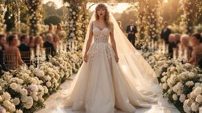 Boda Taylor Swift y Travis Kelce: El vestido Dior al detalle.