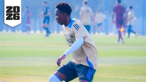 Stephen Óscar Ramos, mejor conocido como 'Kiki', entrenando con la Selección de Argentina Sub17 tras ser convocado por primera vez.