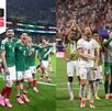 Jugadores la Selección Mexicana e Inglaterra tras en mundial 2026.
