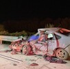 Auto chocado en Cadereyta, Nuevo León.