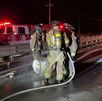 Fuga de gas por choque en la Saltillo-Torreón en Matamoros