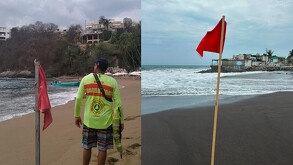 Colima bajo alerta por mar de fondo en sus playas