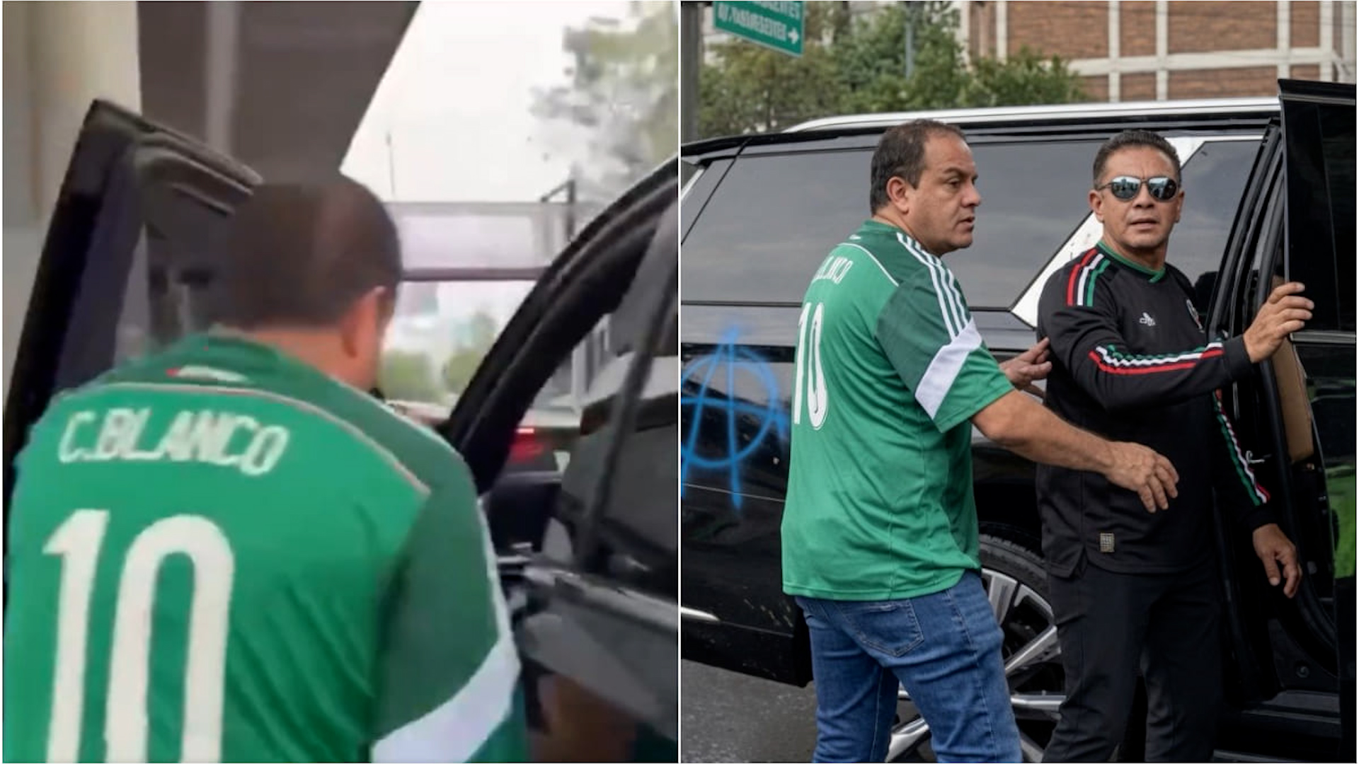 Cuauhtémoc Blanco fue interceptado cerca del Estadio Azteca por manifestantes que lo cuestionaron sobre muerte de activista ambiental en su mandato.