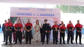 León, León Guanajuato, bomberos de León, competencia de bomberos, copa  OBA 2026, heroico cuerpo de bomberos, bomberos ganan concurso, Alejandra Gutiérrez