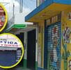 Cortinas de comercios cerradas en distintas calles