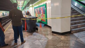 Hombre muerto en estación Fundadores del Metro en Monterrey.