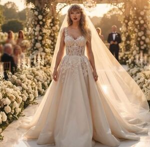Boda Taylor Swift y Travis Kelce: El vestido Dior al detalle.
