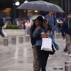 Las fuertes lluvias persisten en la Ciudad de México y el Estado de México.