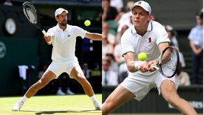 Sinner y Djokovic jugarán una final adelantada en Wimbledon tras vencer a Struff y Auger-Aliassime.